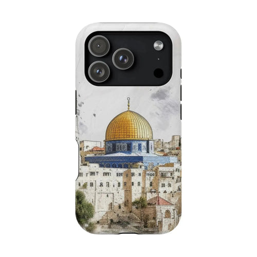 Jerusalem City 2 Design Iphone Magnetic Tough Case book cover