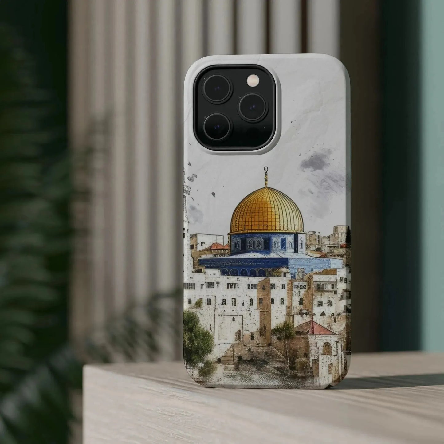 Jerusalem City 2 Design Iphone Magnetic Tough Case book cover
