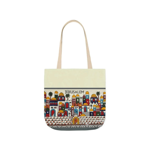 Jerusalem City Tote Bag, 3-Color Straps book cover