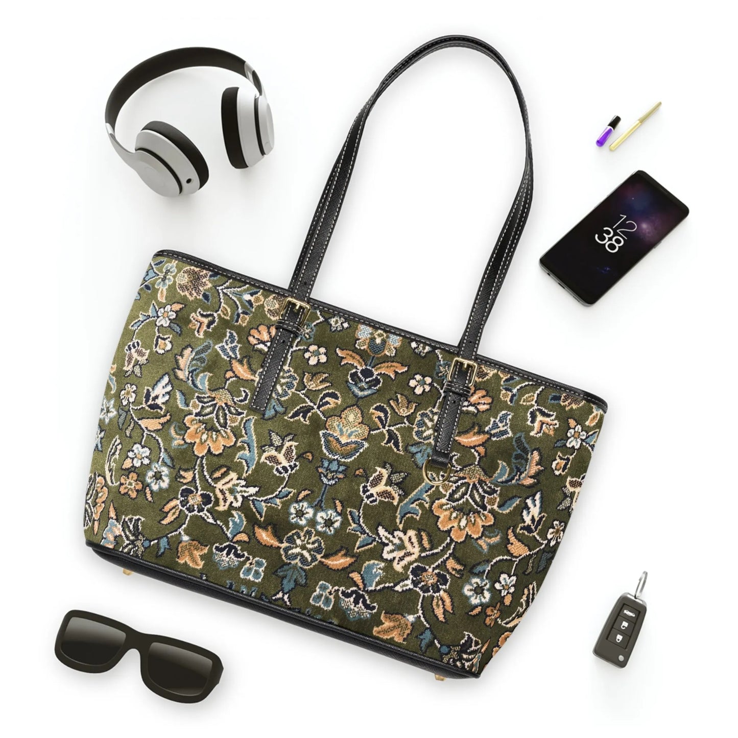 Rawdah Carpet Pattern Leather Shoulder Bag book cover