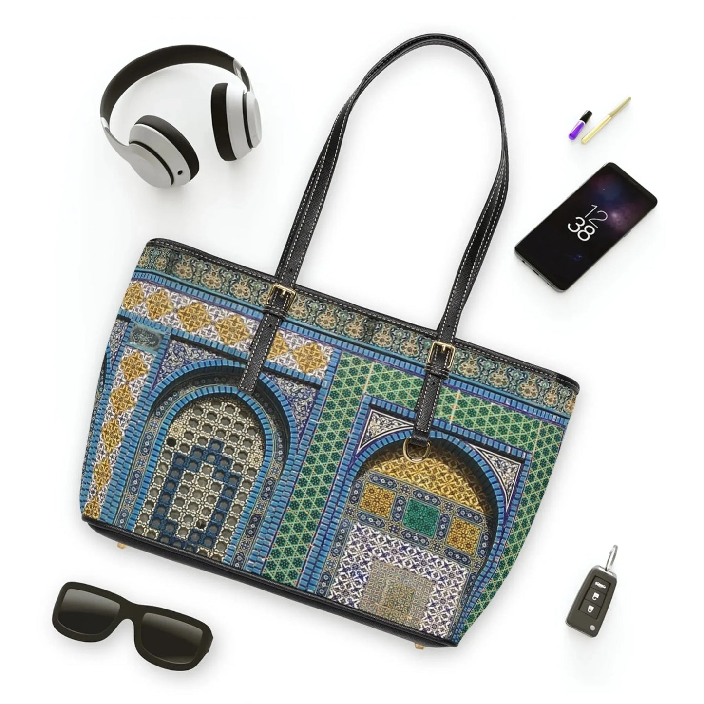 Aqsa Pattern Leather Shoulder Bag book cover