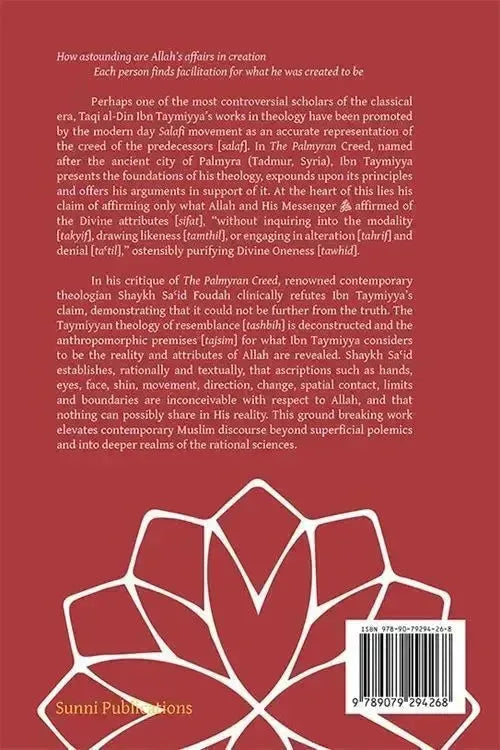 A Critique of the Palmyran Creed: Deconstructing Ibn Taymiyya's Theology of Resemblance