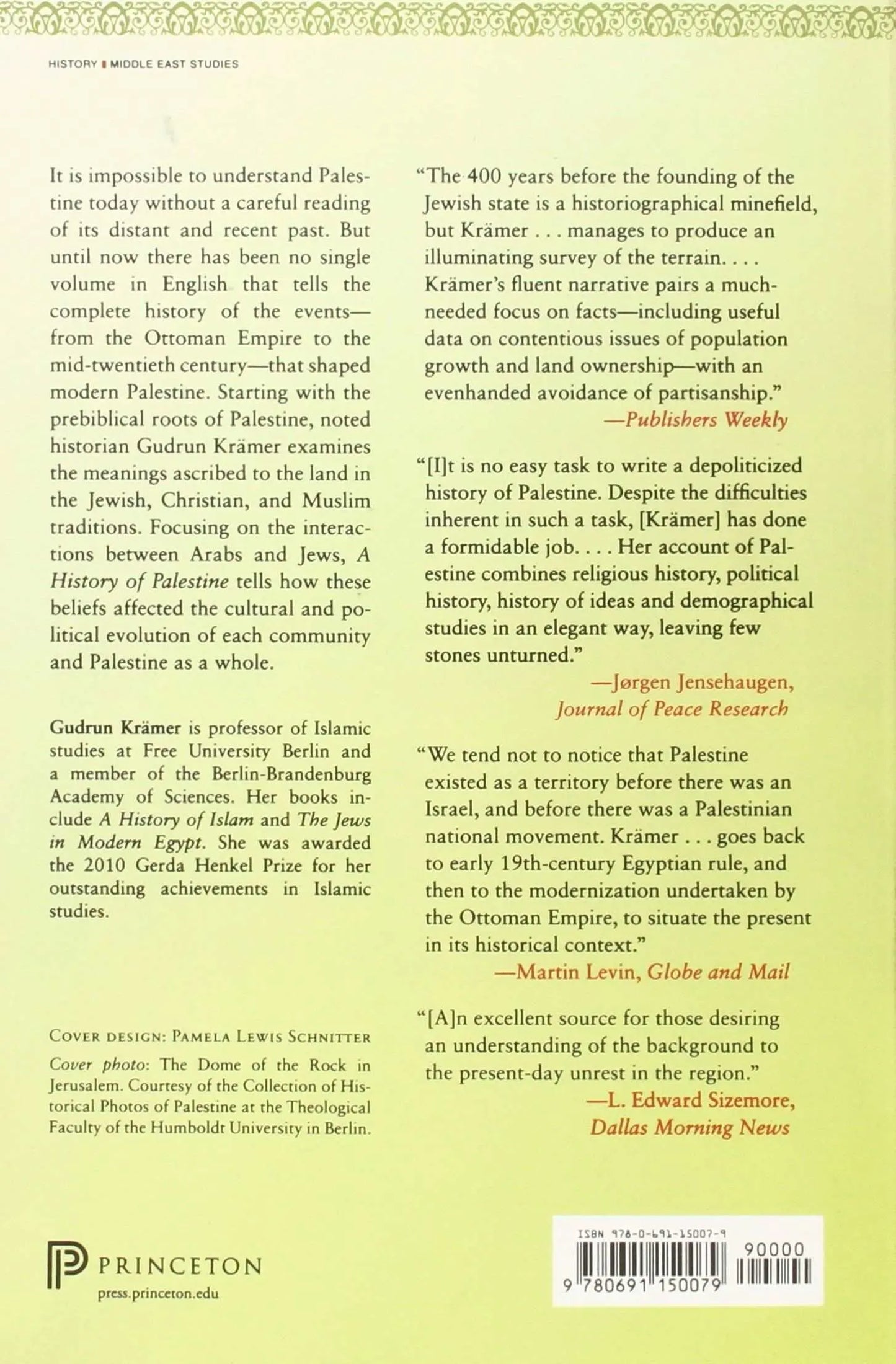 A History of Palestine: From the Ottoman Conquest to the Founding of the State of Israel