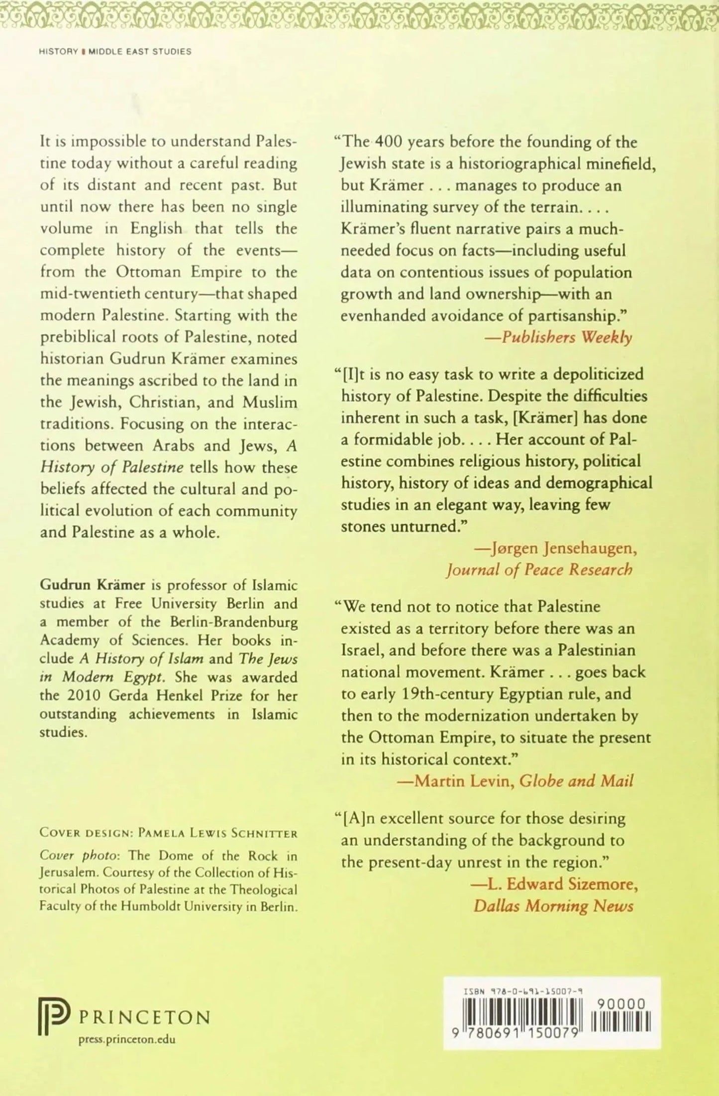 A History of Palestine: From the Ottoman Conquest to the Founding of the State of Israel