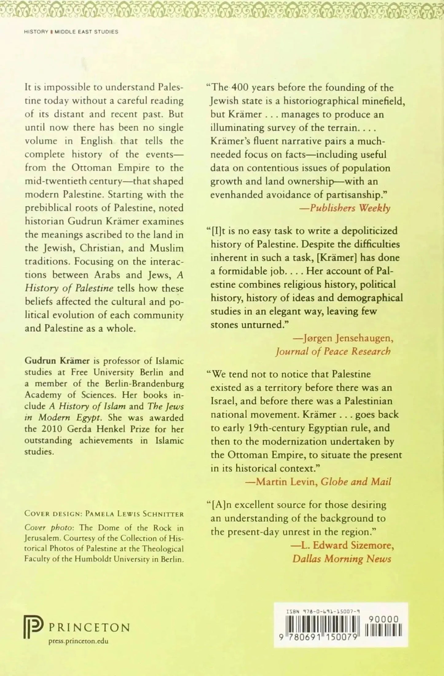 A History of Palestine: From the Ottoman Conquest to the Founding of the State of Israel