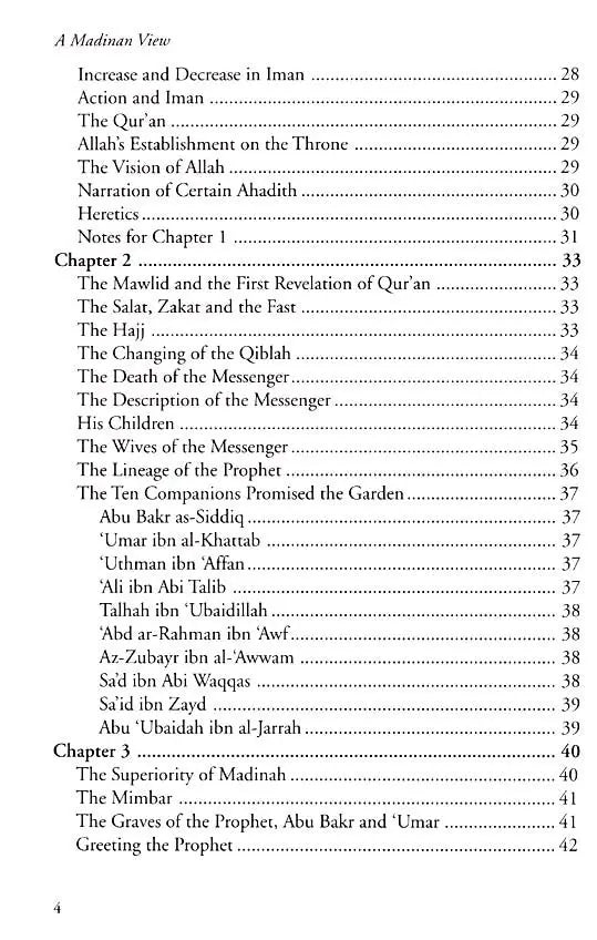 A Madinan View on the Sunnah, Courtesy, Wisdom, Battles and History Taha Publishers
