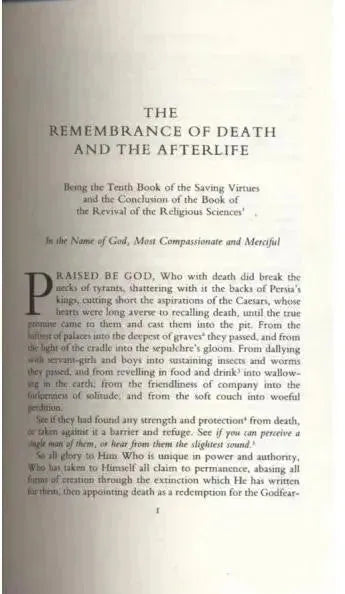 Al-Ghazali on the Remembrance of Death and the Afterlife by al-Ghazali book cover