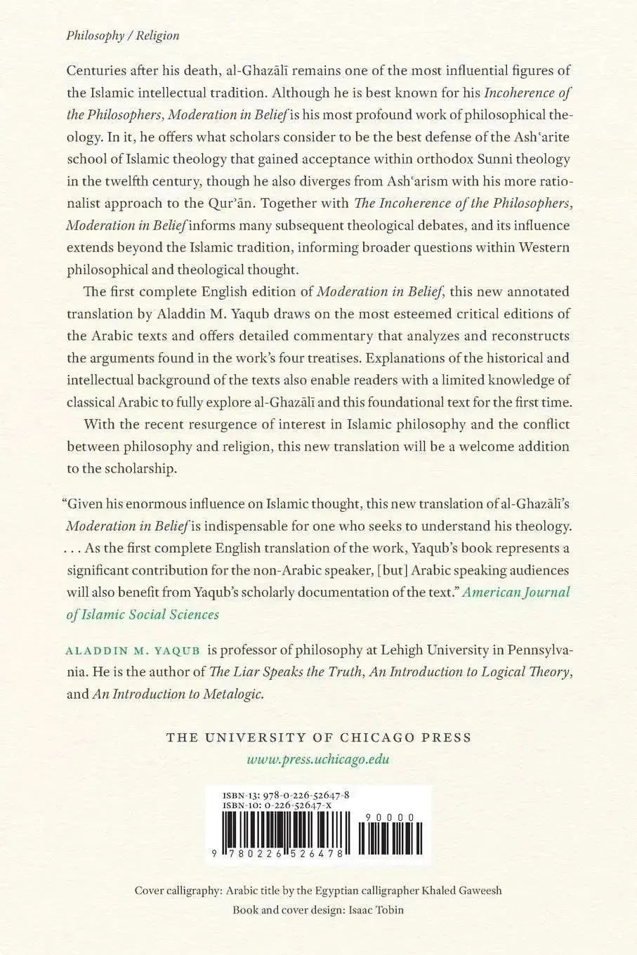 Al-Ghazalis Moderation in Belief (Al-Iqtisad Fi Al-I'tiqad) by al-Ghazali book cover