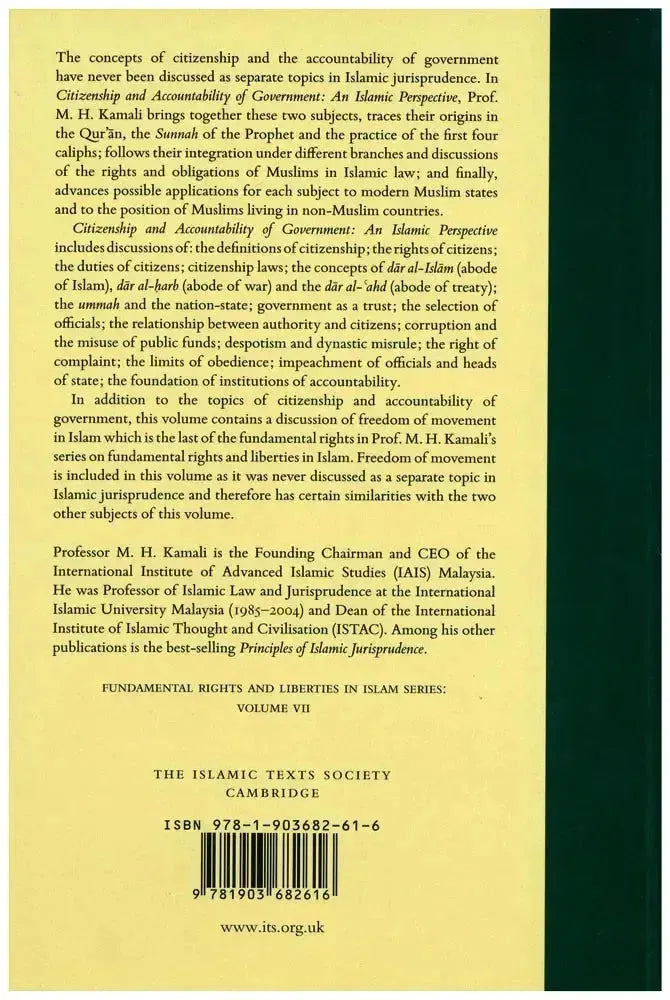 Citizenship and Accountability of Government: An Islamic Perspective