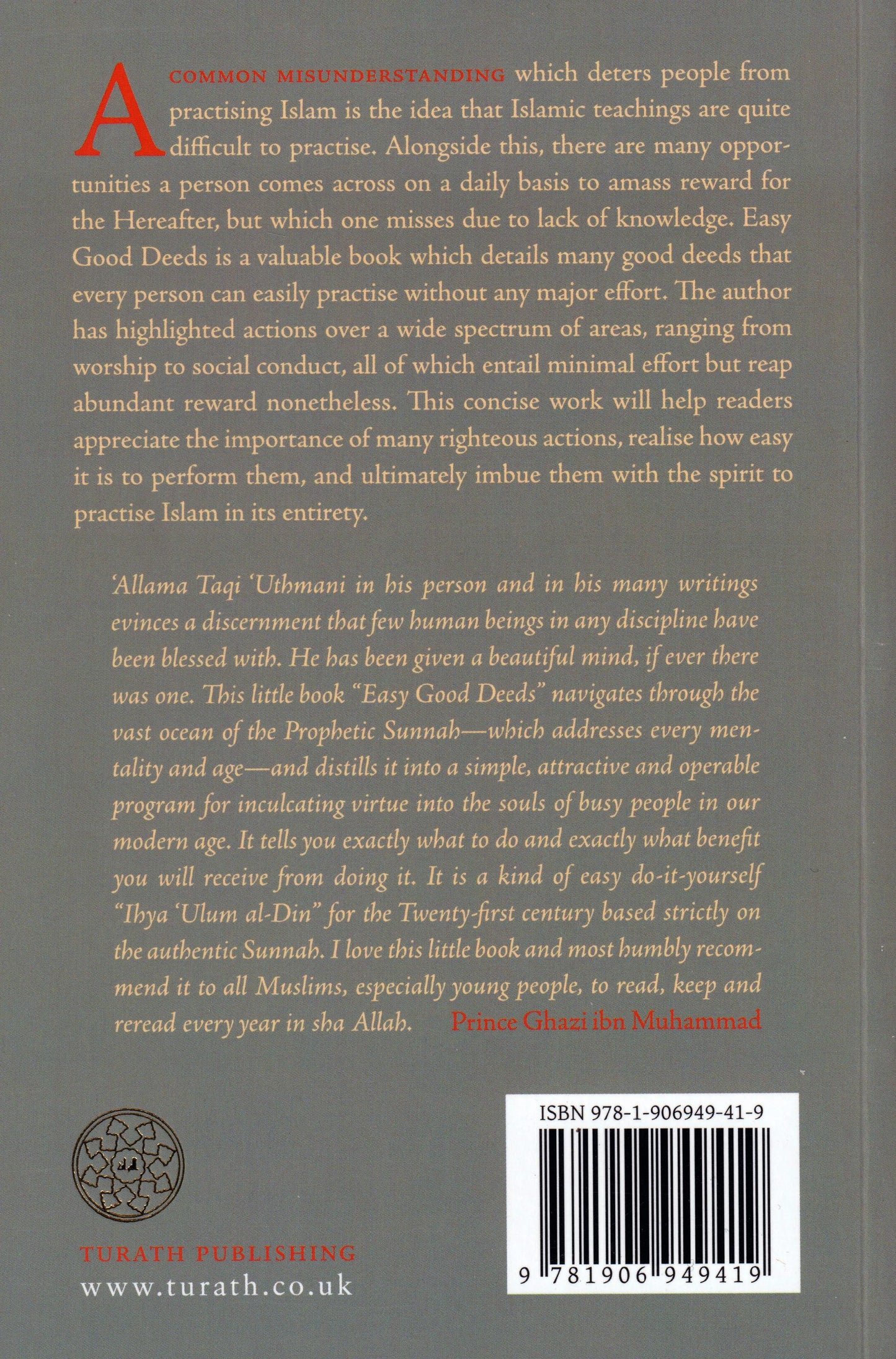 Easy Good Deeds: Mufti Taqi Usmani