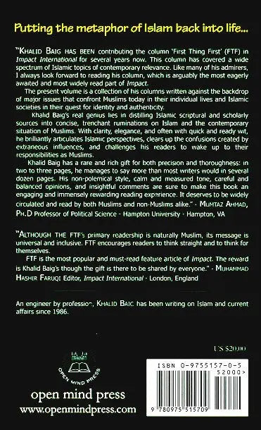 First Things First OpenMind Press