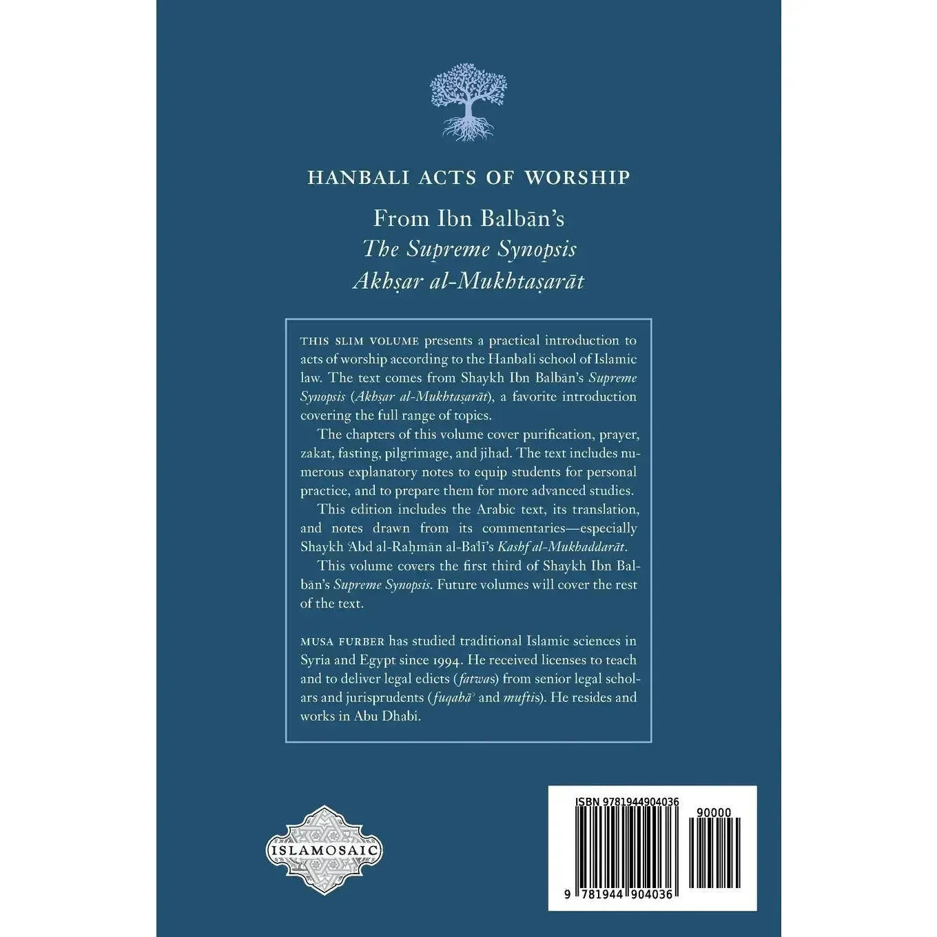 Hanbali Acts of Worship by Musa Furber book cover