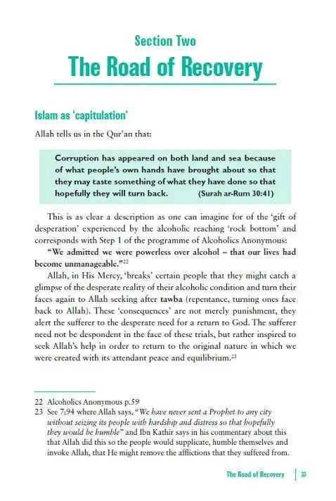 Hope for the Muslim Alcoholic: Twelve Step Recovery in the Light of Islam Taha Publishers