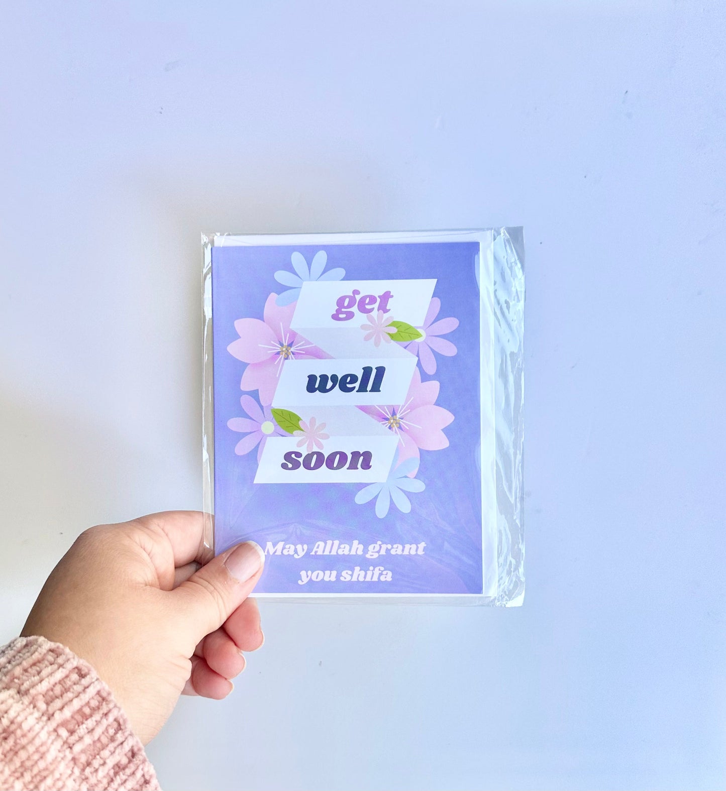 Get well soon greeting card