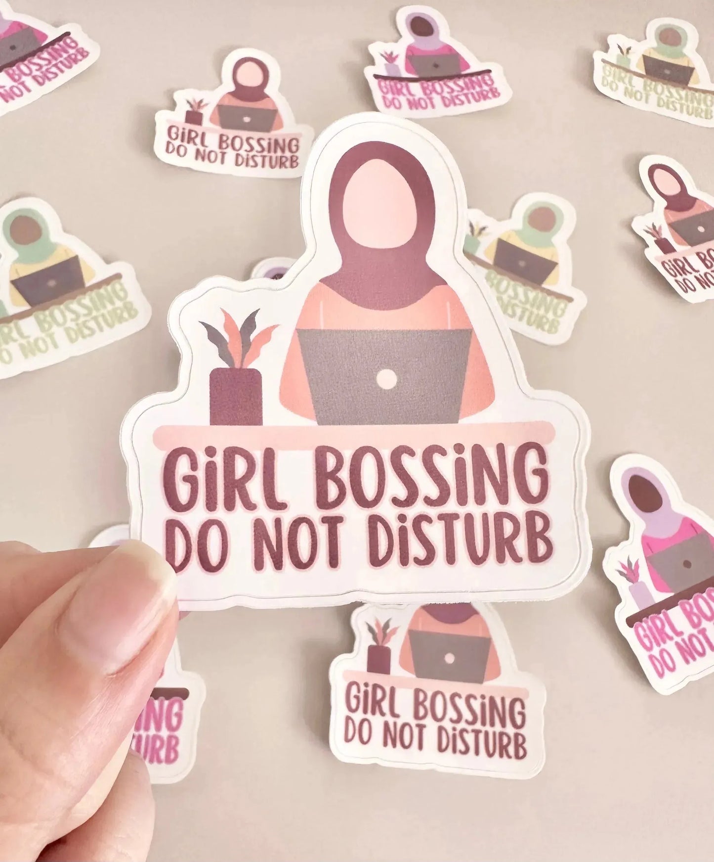 Girl Bossing Do Not Disturb - Sticker