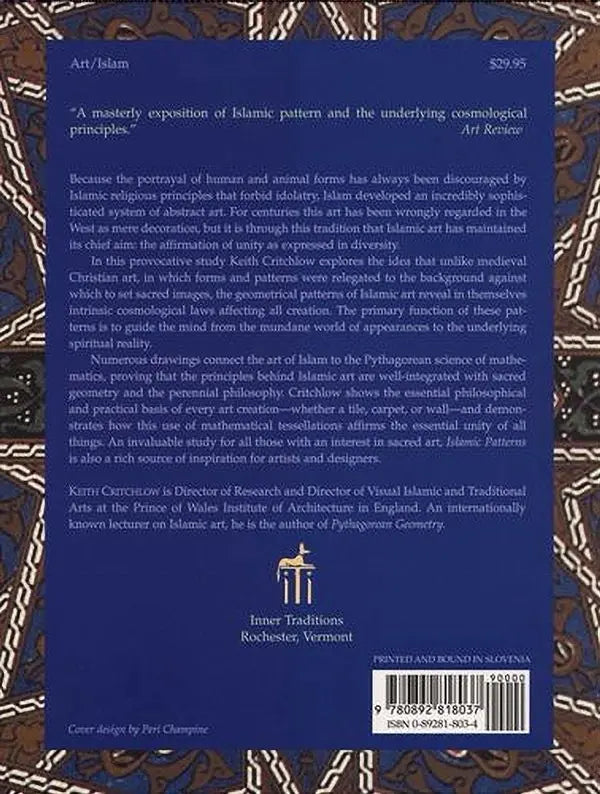 Islamic Patterns: An Analytical and Cosmological Approach