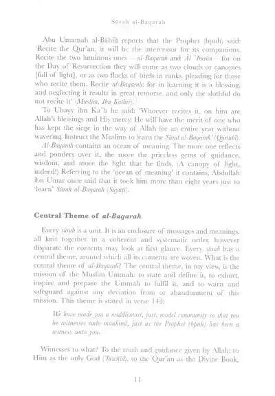 Key To Al Baqarah: The Longest Surah of the Quran