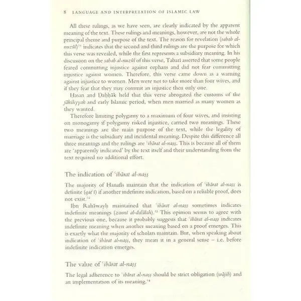 Language and the Interpretation of Islamic Law Islamic Texts Society