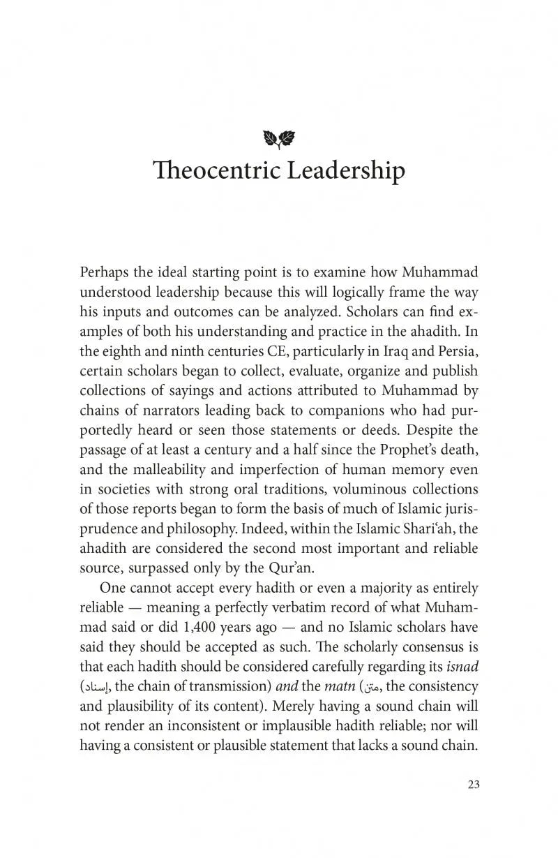 The Leadership of Muhammad: A Historical Reconstruction