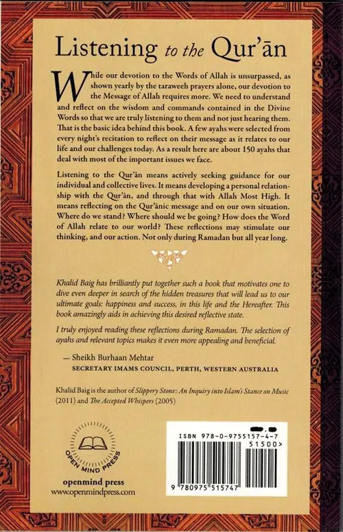 Listening to the Qur'an: Insights, Commands, and Guidance for Our Life