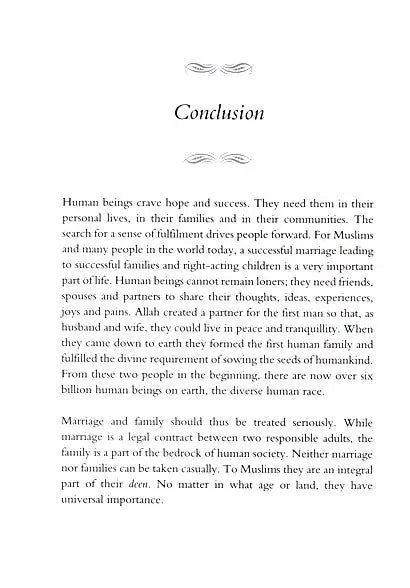 Marriage and Family Building in Islam