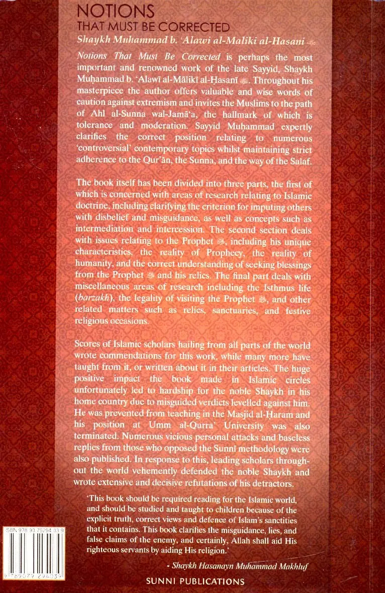 Notions That Must Be Corrected Sunni Publications