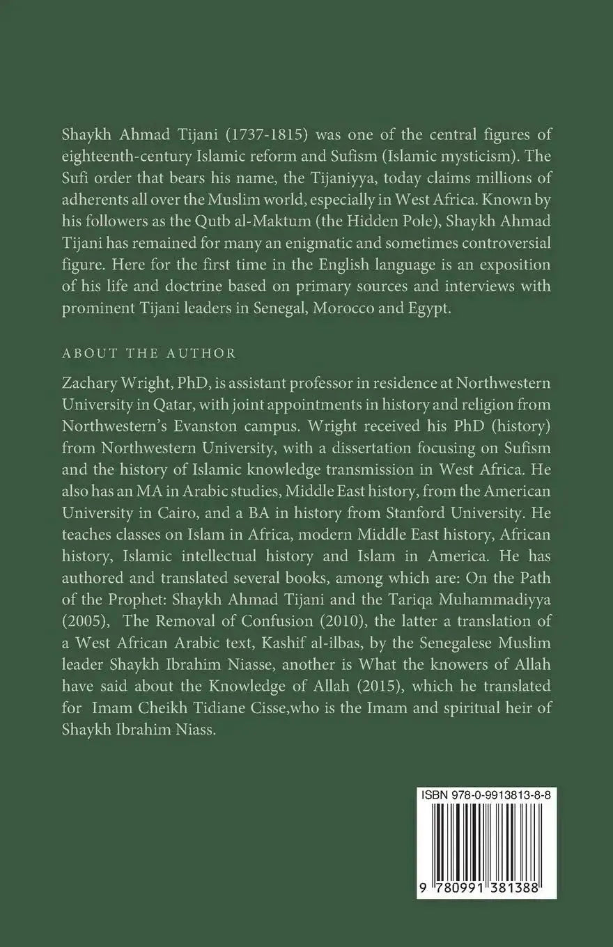 On The Path Of The Prophet: Shaykh Ahmad Tijani and the Tariqa Muhammadiyya by Zachary Wright book cover