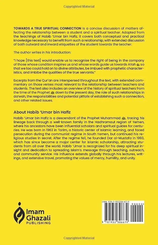 Towards a True Spiritual Connection: Wisdom from the Teachings of Habib 'Umar by Muhammad ibn Abdullah ibn Ali al-Aydarus book cover