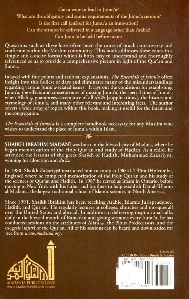 The Essentials of Jumu'a Madania Publications