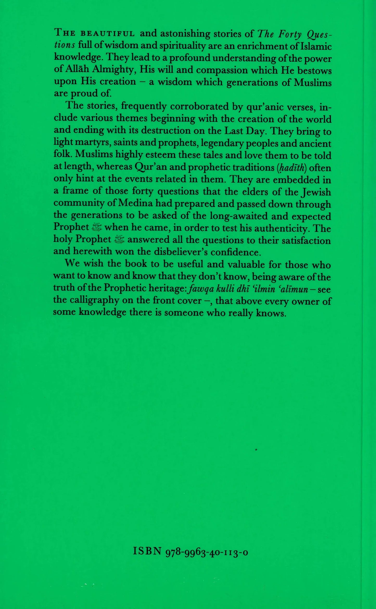 The Forty Questions