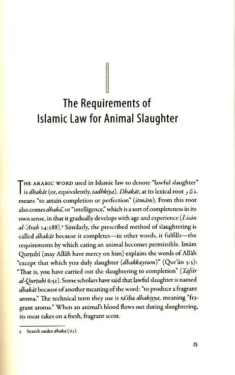 The Islamic Laws of Animal Slaughter White Thread Press