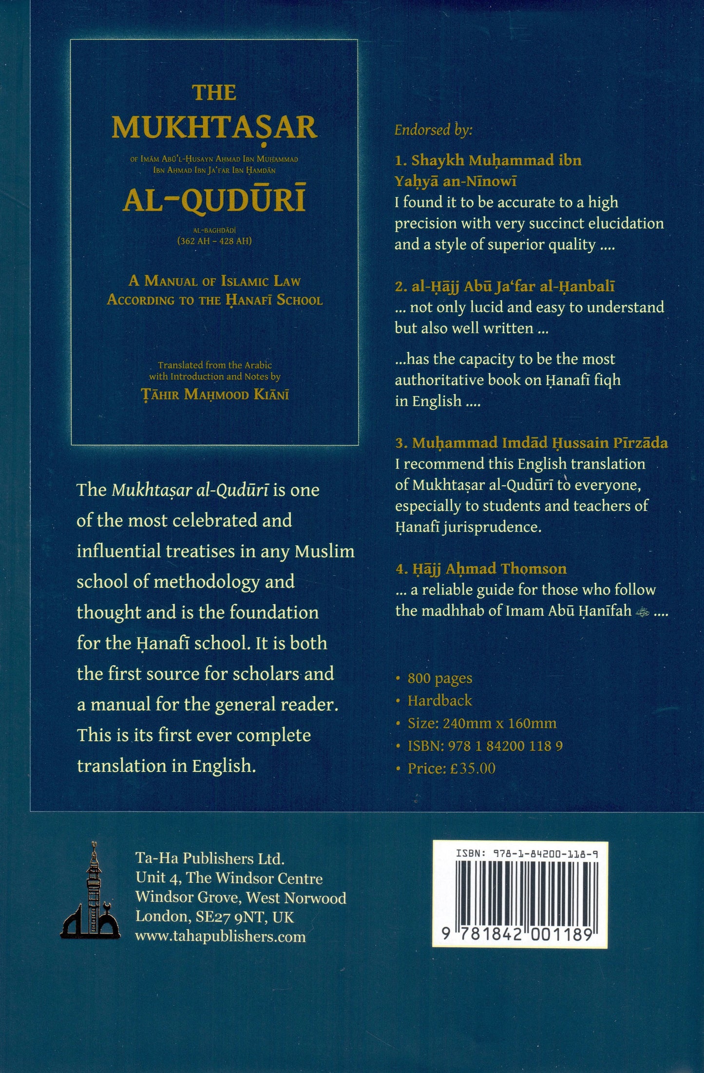 The Mukhtasar Al-Quduri Taha Publishers