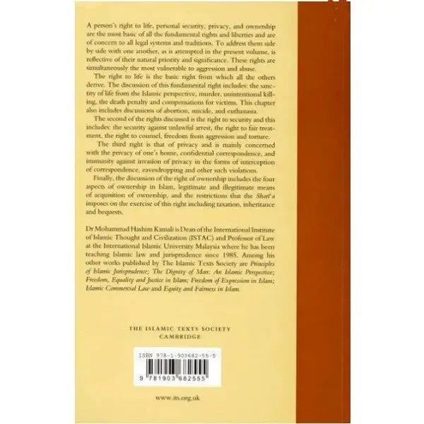 The Right to Life, Security, Privacy and Ownership in Islam Islamic Texts Society