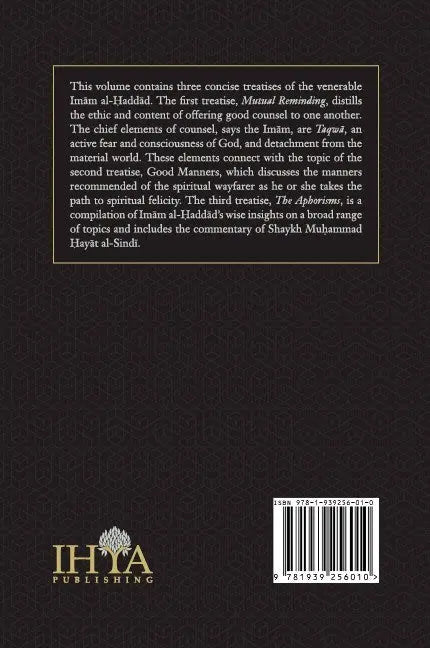 Three Treatises : Mutual Reminding, Good Manners & The Aphorisms