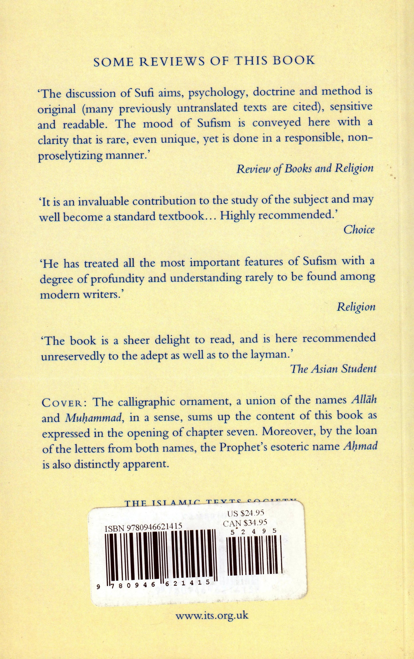 What is Sufism? Islamic Texts Society