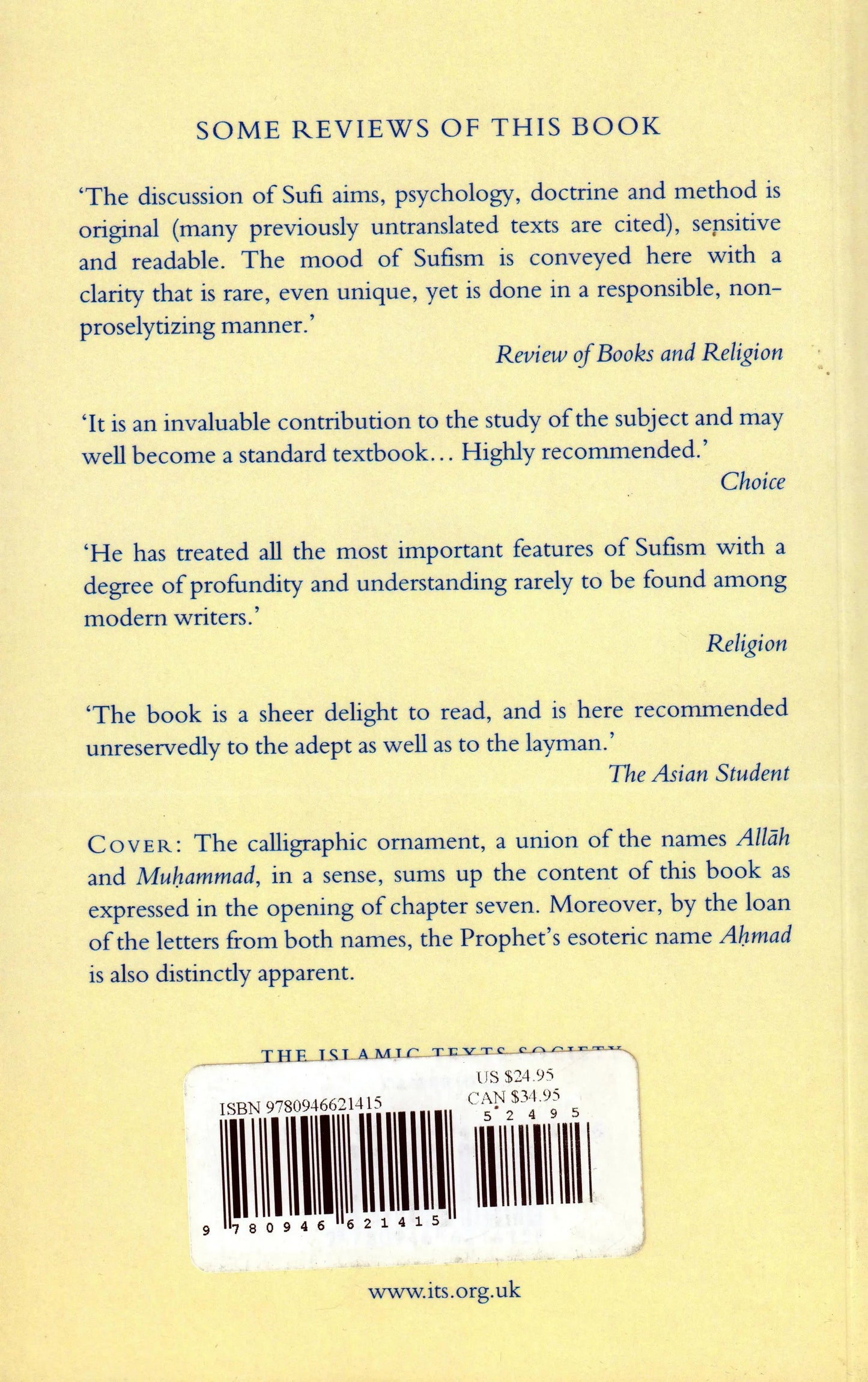 What is Sufism? Islamic Texts Society