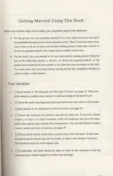 Your Islamic Marriage Contract