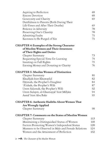 THE CHARACTER OF THE MUSLIM WOMAN