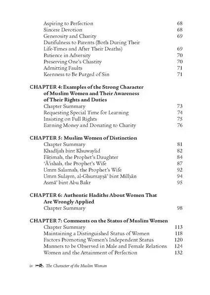 THE CHARACTER OF THE MUSLIM WOMAN