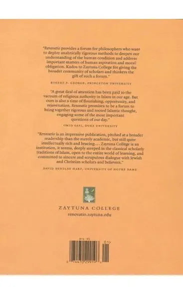 Renovatio: The Distance of Our Differences (The Journal of Zaytuna College - Fall 2017)