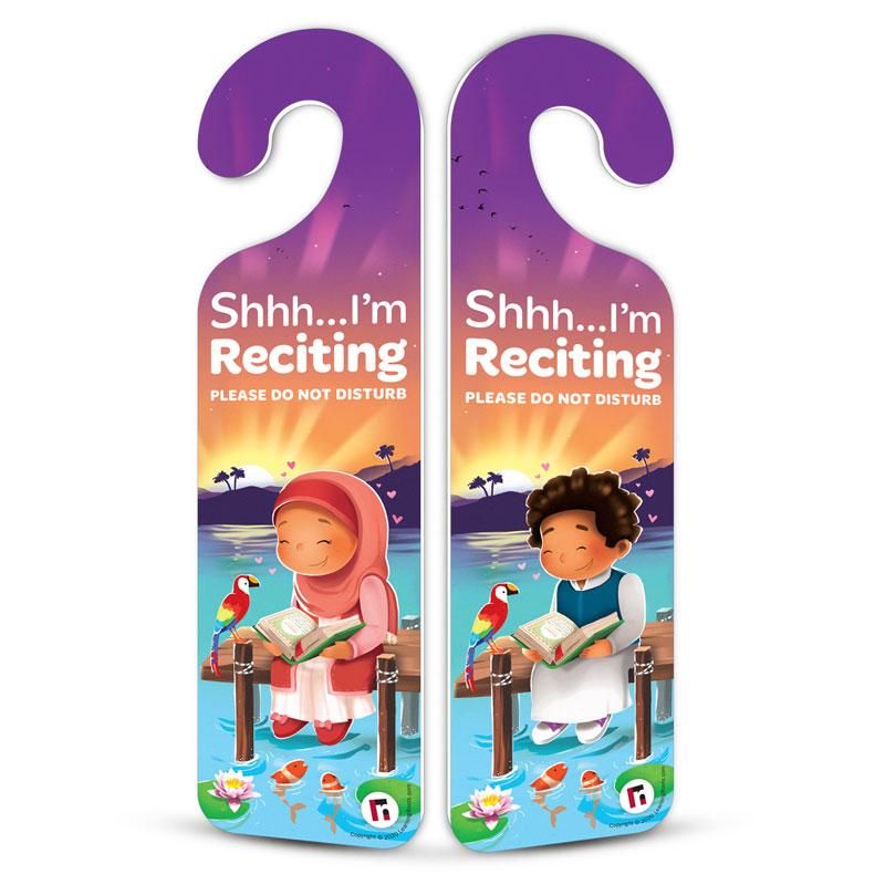 Quiet Please! Pack of 4 Do Not Disturb Signs for boys & girls