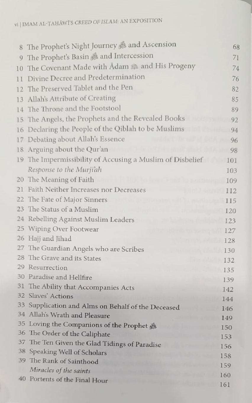 Imam Al-Tahawi's Creed of Islam: An Exposition