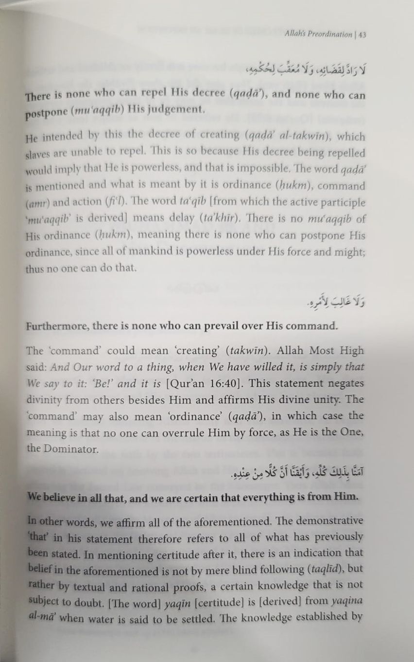 Imam Al-Tahawi's Creed of Islam: An Exposition