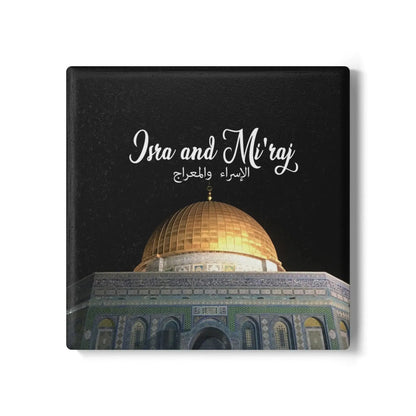 Isra and Mi3raj Ceramic Coaster book cover