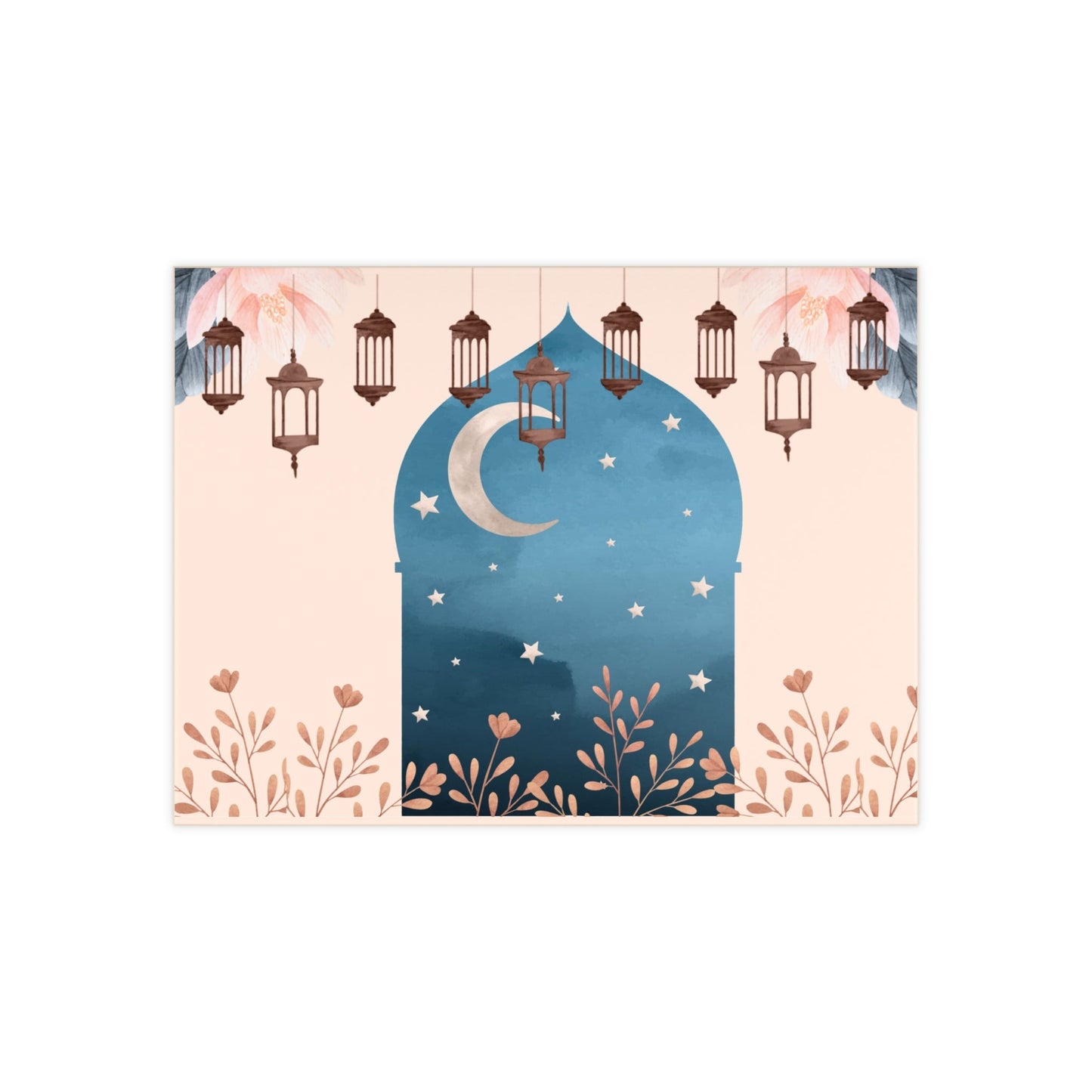 Ceramic Tile — Ramadan Moon & Lantern Decorative Keepsake