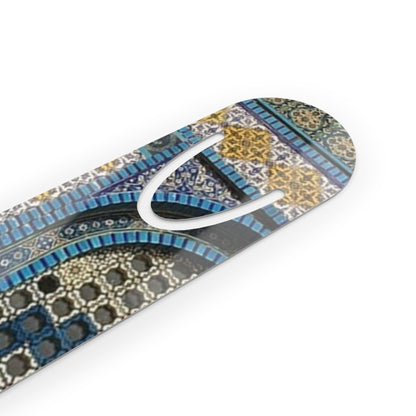 Aqsa Elegant Geometric Pattern Bookmark - Stylish Metal Page Holder