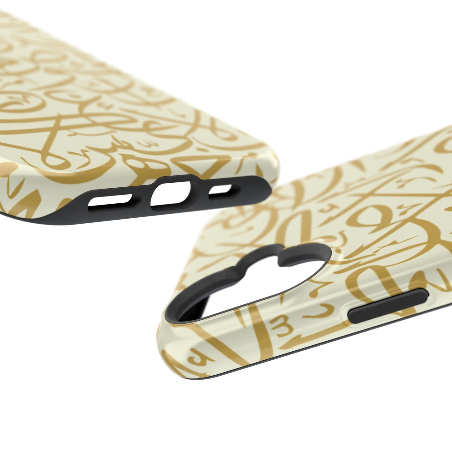 Beige and Gold Arabic Letters  Iphone Magnetic Tough Cases