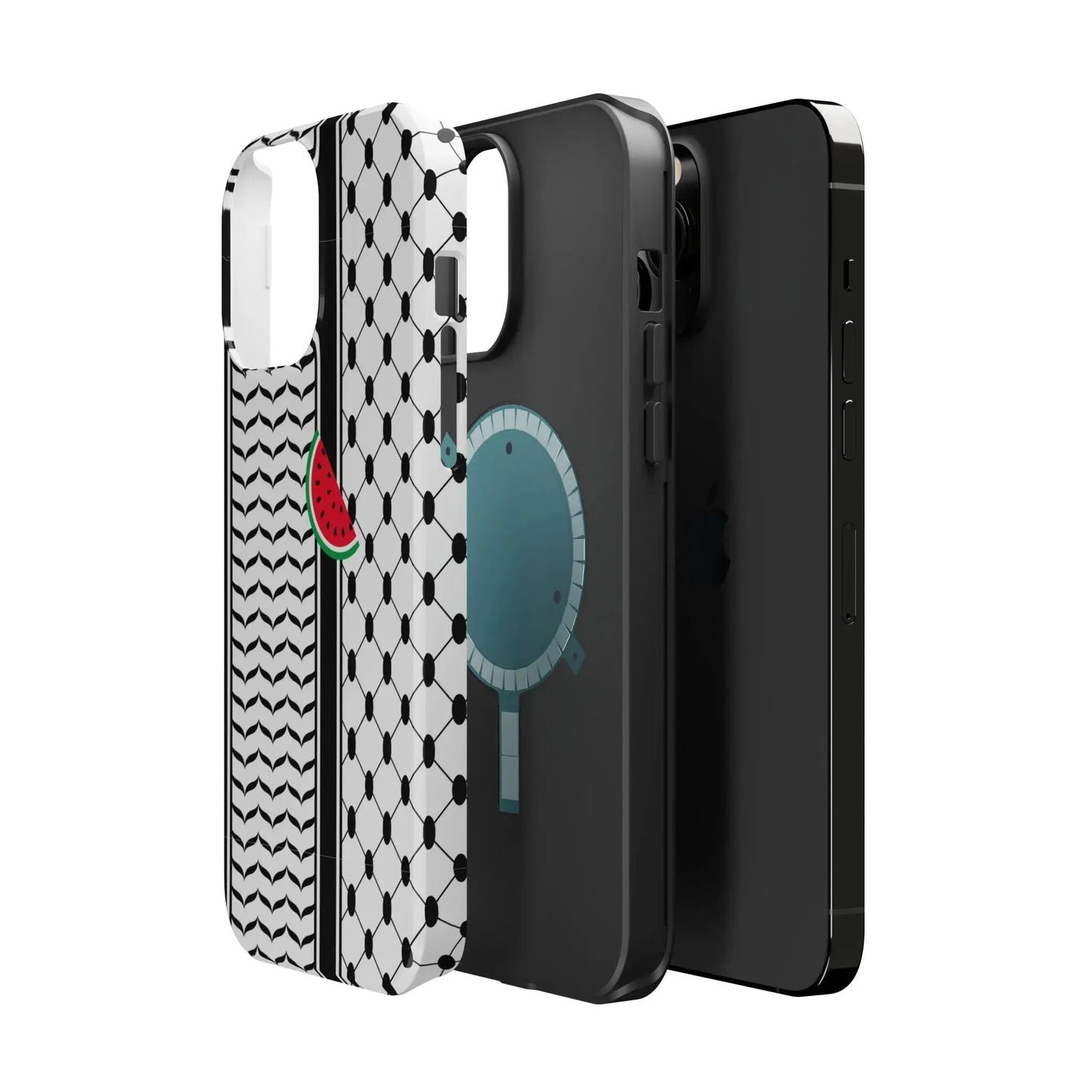 Kufieh Geometric Design Iphone Magnetic Tough Case book cover