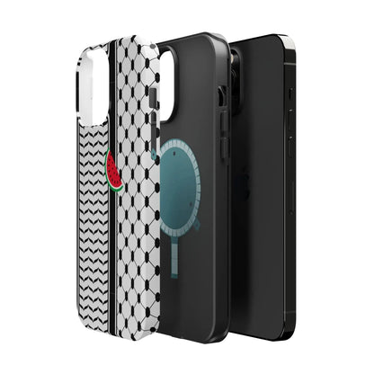 Kufieh Geometric Design Iphone Magnetic Tough Case book cover