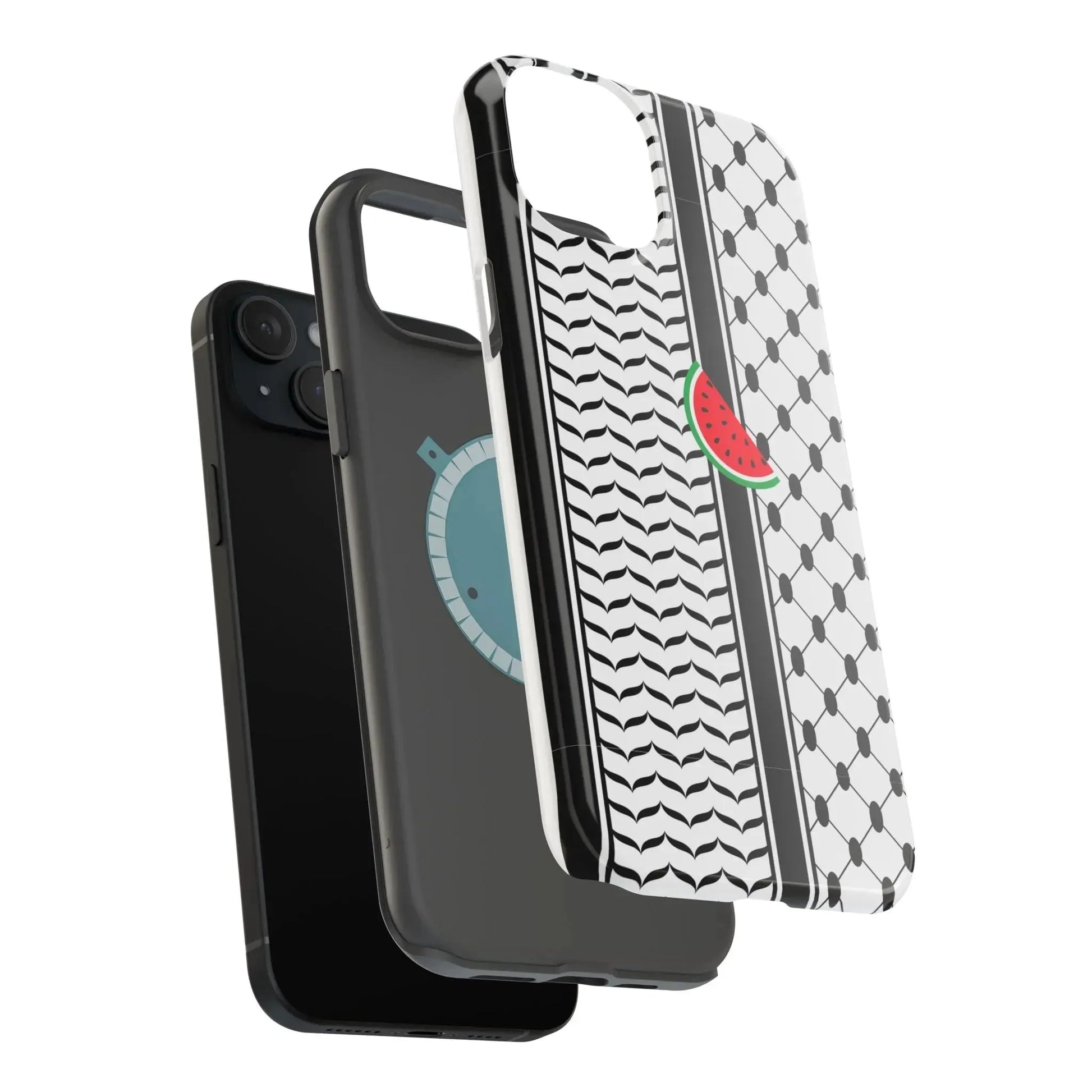 Kufieh Geometric Design Iphone Magnetic Tough Case book cover